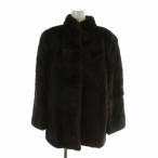  No-brand меховое пальто внешний мех норка средний плечо накладка 13 XL чай цвет Brown /XZ #GY05 женский 