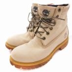 ティンバーランド Timberland 6657R アイコン ロールトップ ワークブーツ レザー ロゴ 7.5 25.5cm 白 ホワイト /UD ■GY13
