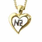 ニナリッチ NINA RICCI ネックレス アクセサリー ペンダント ロゴ ハート ゴールド色 ■GY11 /MQ レディース