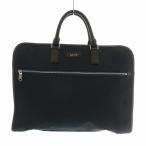 ポールスミス PAUL SMITH ビジネスバック ブリーフケース ナイロン レザー ストライプ ロゴ 紺 ネイビー 茶色 ブラウン