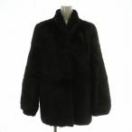  maru vowaji-Malvoisie меховое пальто внешний мех норка средний плечо накладка 11 L чай цвет Brown /XZ #GY11 женский 