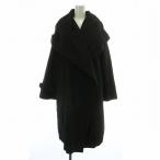  Max Mara MAX MARA RAINWEAR непромокаемая одежда длинное пальто внешний капот f- dead кнопка отсутствует 42 L чёрный черный женский 