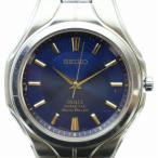 セイコー SEIKO ドルチェ DOLCE キネテイック 腕時計 ウォッチ 自動巻き オートリレー ロゴ 青文字盤 シルバー色 5J21-0A40