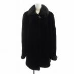  SaGa норка SAGA MINK eff серебряный SaGa меховое пальто средний стриженая норка мех длинный рукав общий подкладка F чай Brown #GY18 /MQ женский 