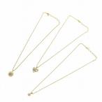 ニナリッチ NINA RICCI ネックレス 3点 セット アクセサリー ペンダント ロゴ ラインストーン ハート ゴールド色