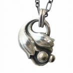 ジョージジェンセン GEORG JENSEN イヤーペンダント 1999年 ネックレス アクセサリー Silver925 ロゴ シルバー色 レディース