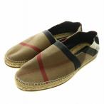 BURBERRY LONDON туфли без застежки Loafer парусина эспадрильи раунд tunoba проверка 43 28cm чай цвет Brown 