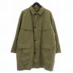  Burberry zBurberrys Vintage с хлопком пальто внешний средний подкладка имеется Zip выше S хаки /XZ #GY17 мужской 