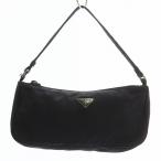 プラダ PRADA ハンドバッグ ポーチ ワンショルダー ナイロン 三角ロゴプレート 紫 パープル /XZ ■GY13 レディース