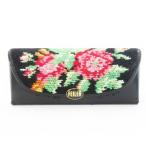  Feiler FEILER очки кейс очки кейс искусственная кожа shu Neal тканый цветочный принт Logo чёрный черный /MN6 #GY18 женский 