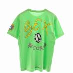 ショッピングクロムハーツ クロムハーツ CHROME HEARTS マッティボーイ MATTY BOY Sex Records T-SHRT Tシャツ カットソー 半袖 クルーネック ロゴ プリント L 緑