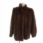MADAME LINA меховое пальто норка мех средний длинный рукав общий подкладка имя вышивка ввод чай Brown #GY18 /MQ женский 