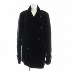  Emporio Armani EMPORIO ARMANI bell спальное место пальто общий подкладка длинный рукав длинный двойной 48 чёрный черный #GY18 /MQ женский 