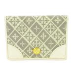  Russet RUSSET футляр для карточек чехол для пропуска складывающийся пополам кожа кожа парусина монограмма общий рисунок Logo бежевый /CK31 #GY11 женский 