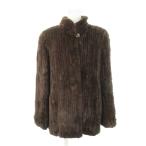  No-brand меховое пальто кролик мех половина воротник-стойка чай Brown /AH3 #GY18 женский 