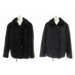 コペンハーゲン ファー KOPENHAGEN FUR 毛皮コート リバーシブル シェアードミンクファー 長袖 絹 シルク 黒 ブラック 茶 ブラウン ■GY18