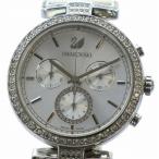 スワロフスキー SWAROVSKI エラ ジャーニー Era Journey 腕時計 ウォッチ クォーツ クロノグラフ ラインストーン レザーベルト