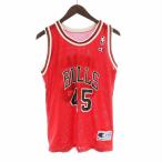  Champion CHAMPION BULLS JORDAN 45 Chicago bruz Michael Jordan сетка майка безрукавка Logo красный 