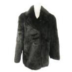  No-brand меховое пальто короткий Tailor цвет we zeru мех мех M чёрный черный /AO9 #GY18 женский 