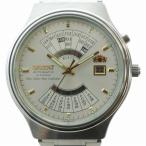 オリエント ORIENT 腕時計 ウォッチ 自動巻き デイト マルチイヤーカレンダー 21石 白文字盤 シルバー色 48D701-91 メンズ