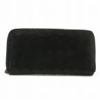 ショッピングボッテガ ボッテガヴェネタ BOTTEGA VENETA 593217 イントレチャート ロング ウォレット 長財布 ラウンドファスナー レザー 太目 黒 メンズ