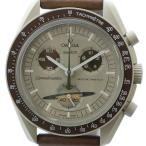 オメガ OMEGA スウォッチ SWATCH MISSION TO SATURN サターン ムーンウォッチ 腕時計 クォーツ クロノグラフ 茶 ブラウン SO33T100