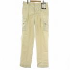  не использовался товар балка toruBURTLE 605 TWO TUCK CARGO PANTS брюки-карго распорка Zip fly Logo 85 бежевый /XZ #GY18 мужской 