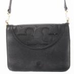 トリーバーチ TORY BURCH ショルダーバッグ 2way クラッチバッグ レザー 革 ダブルTロゴ 黒 ブラック /CK13 ■GY18 レディース
