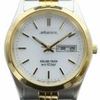  Citizen CITIZEN автомобиль Rex sharex SOLAR-TECH наручные часы часы солнечный белый циферблат Logo календарь имеется серебряный цвет 