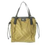 バーバリー BURBERRY トートバッグ ナイロン レザー 革 ロゴ ノバチェック 茶 ブラウン /CK10 ■GY11 レディース
