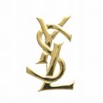 イヴサンローラン YVES SAINT LAURENT YSL ロゴ ピンブローチ アクセサリー ゴールドカラー 金色 ■GY18 /MQ レディース