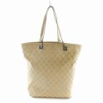 グッチ GUCCI GGキャンバス トートバッグ ハンド ロゴ 総柄 ベージュ 31243 1705 ■GY18 /MQ ■OH レディース