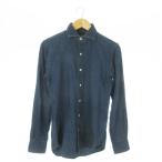 ポロ ラルフローレン POLO RALPH LAUREN シャツ デニム ダンガリー 長袖 コットン XS 紺 ネイビー /AO15 ■GY18 メンズ