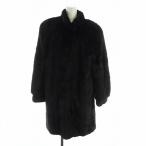  SaGa норка SAGA MINK золотой SaGa Royal меховое пальто норка мех длинный рукав общий подкладка средний 13 LL чёрный черный #GY18 /MQ женский 