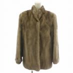 BAL travesti меховое пальто средний половина норка мех мех общий подкладка 11 номер большой размер бежевый /MP #GY11 женский 