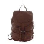 ロンシャン LONGCHAMP リュックサック バックパック デイバッグ レザー 型押し ロゴ 茶 ブラウン ■GY18 /MQ レディース