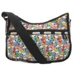 レスポートサック LesportSAC ピーナッツ 美品 ショルダーバッグ ロゴ スヌーピー 総柄 マルチカラー /AE ■GY18 レディース