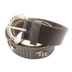  True Religion TRUE RELIGION ремень Logo кожа темно-коричневый /AE #GY11 мужской 