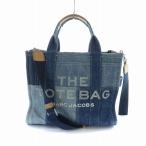 マークジェイコブス MARC JACOBS ザ デニム トート バッグ ミディアム ショルダーバッグ 2WAY ハンド デニム ロゴ 青 ブルー