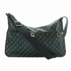 ゲラルディーニ GHERARDINI ショルダーバッグ PVC レザー 総柄 ロゴ 緑 グリーン /XZ ■GY18 レディース