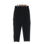 ディオールオム Dior HOMME ストレッチ コットン ギャバジン カーゴ パンツ テーパード ジップフライ ロゴソフトパッチ 44 XS 黒