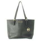 マイケルコース MICHAEL KORS トートバッグ PVC レザー 革 ロゴ 黒 ブラック /CK15 ■GY18 レディース