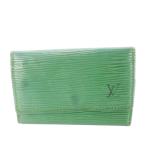  Louis Vuitton LOUIS VUITTON чехол для ключей epi кожа кожа Logo type вдавлено .6 полосный зеленый зеленый /CK20 #GY11 женский 