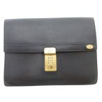  Dunhill dunhill клатч ручная сумочка Logo кожа чёрный черный /AE #GY18 мужской 