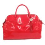  Furla FURLA ручная сумочка Boston большая сумка Logo очарование эмаль кожа красный красный /GV #GY18 женский 