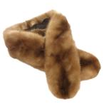  No-brand пелерина мех норка мех чай Brown /AE #GY18 женский 