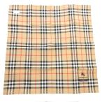  не использовался товар Burberry London BURBERRY LONDONnoba проверка носовой платок шланг Logo вышивка хлопок бежевый /GV #GY17 женский 