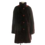  мех кролика пальто длинный внешний капот мех общий подкладка F красный красный чай Brown /MP #GY18 женский 