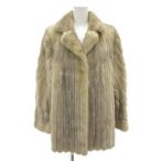  Enba EMBA меховое пальто норка мех мех 11 бежевый половина длина /AE #GY18 женский 