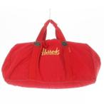  Harrods Harrods сумка "Boston bag" 2way сумка на плечо большая вместимость нейлон Logo вышивка красный красный /CK3 #GY11 мужской 